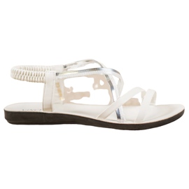 Sandales à enfiler VINCEZA blanc