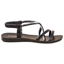 Sandales à enfiler VINCEZA noir