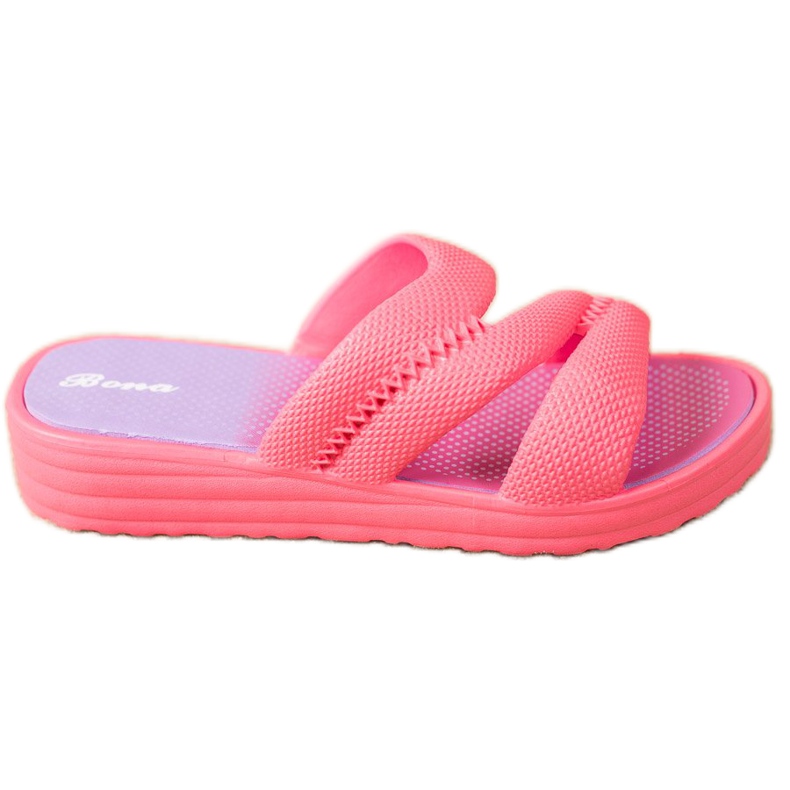 Bona Chaussons roses confortables