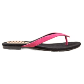 J. Star Des tongs décontractées le noir rose J. Star Des tongs décontractées le noir rose
