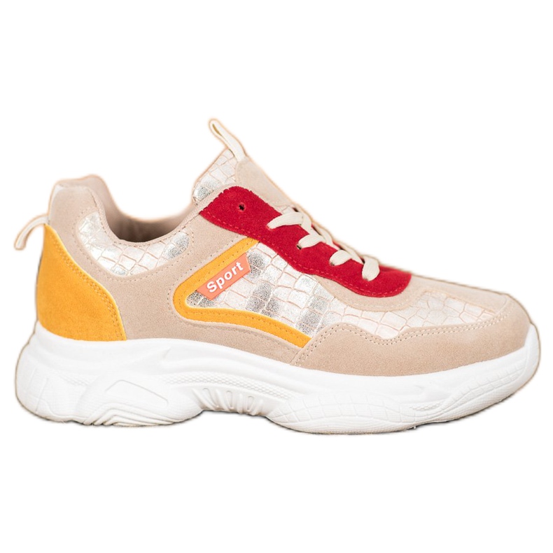 SHELOVET Baskets de sport en daim multicolore