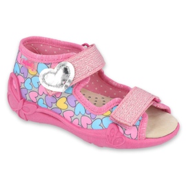 Chaussures enfant Befado jaune 342P014 rose