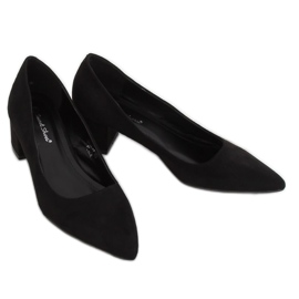 Escarpins talons bas noir 3837 Noir