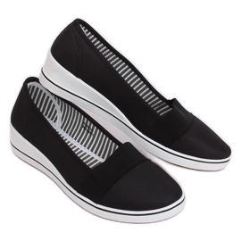 Ballerines compensées noires S81B001 Noir