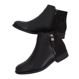 Bottines Chelsea noires pour femmes B0-350 Black Ii Quality le noir
