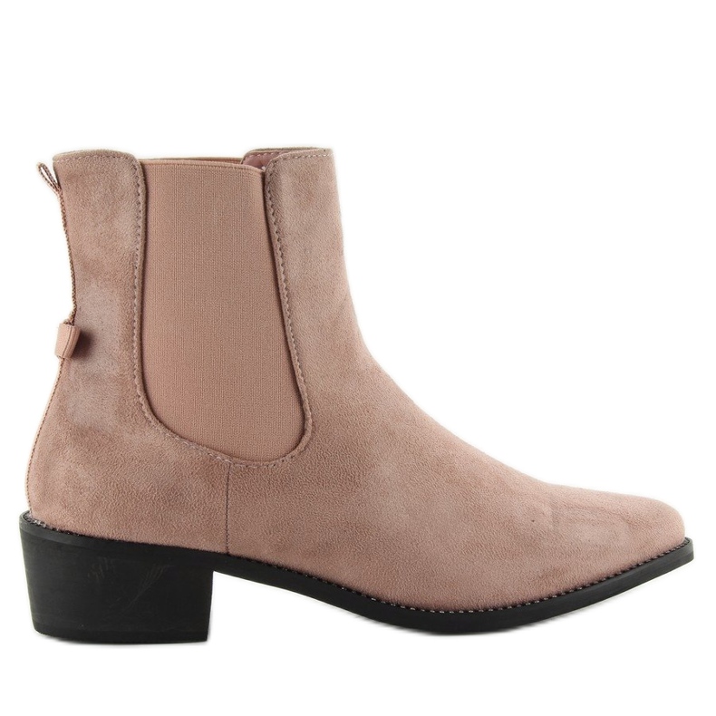 Bottines Chelsea élancées avec un nœud rose M270 Pink II Quality