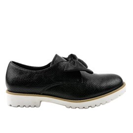 Chaussures à enfiler noires avec un nœud RS-WED2 le noir
