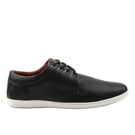 Chaussures décontractées noires pour hommes SD5321-4 le noir