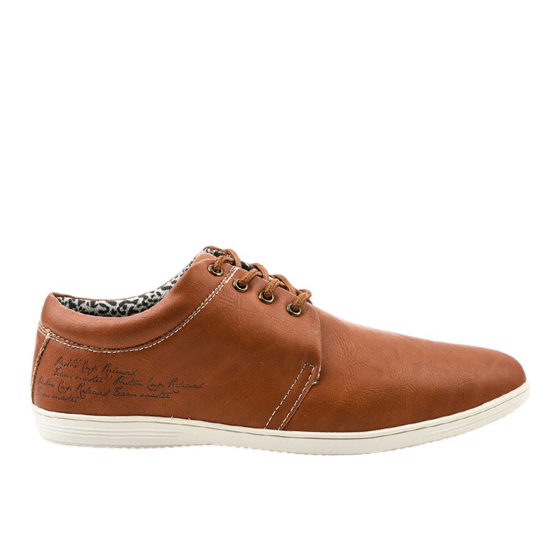 Chaussures décontractées marron pour hommes SD5321-6 brun multicolore