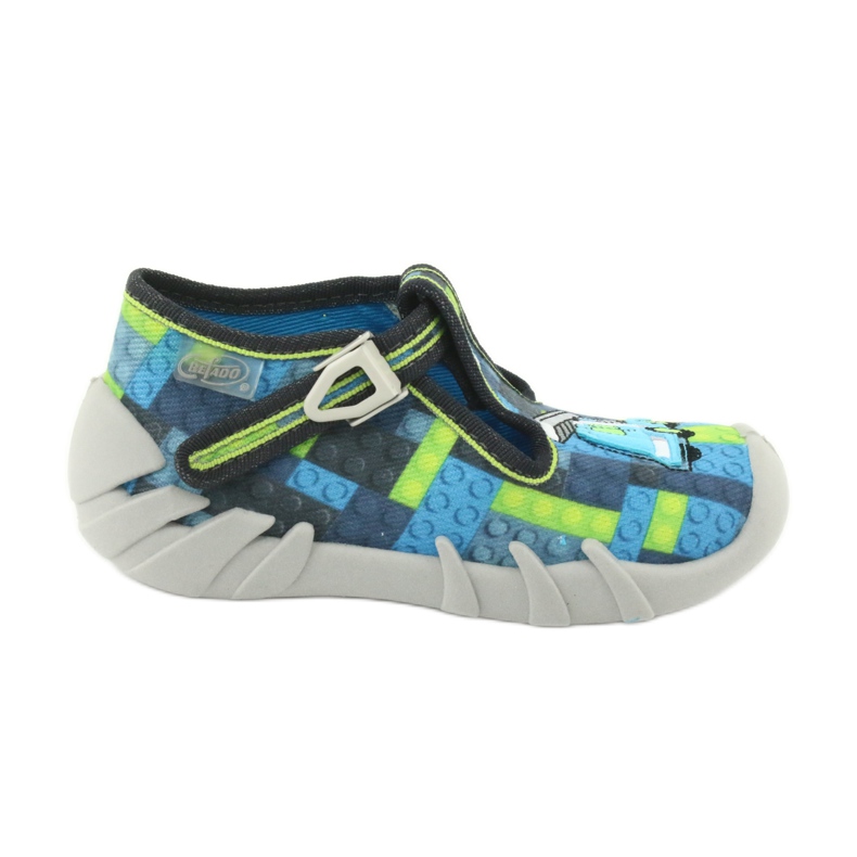 Chaussures enfant Befado 110P368 bleu gris vert