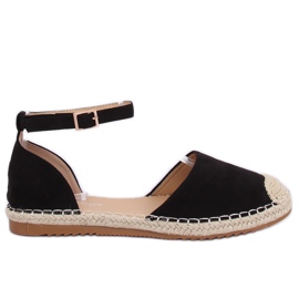 Espadrilles femme noires YSD810 Noir le noir