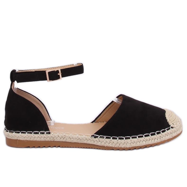 Espadrilles femme noires YSD810 Noir le noir