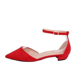 Ballerines coupe rouge MM-795 Rouge