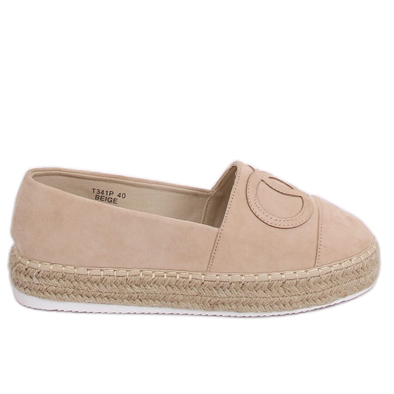 Espadrilles beiges pour femme T341P Beige Espadrilles beiges pour femme T341P Beige