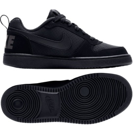 Nike Court Borough Low Gs 839985 001 le noir Nike Court Borough Low Gs 839985 001 le noir