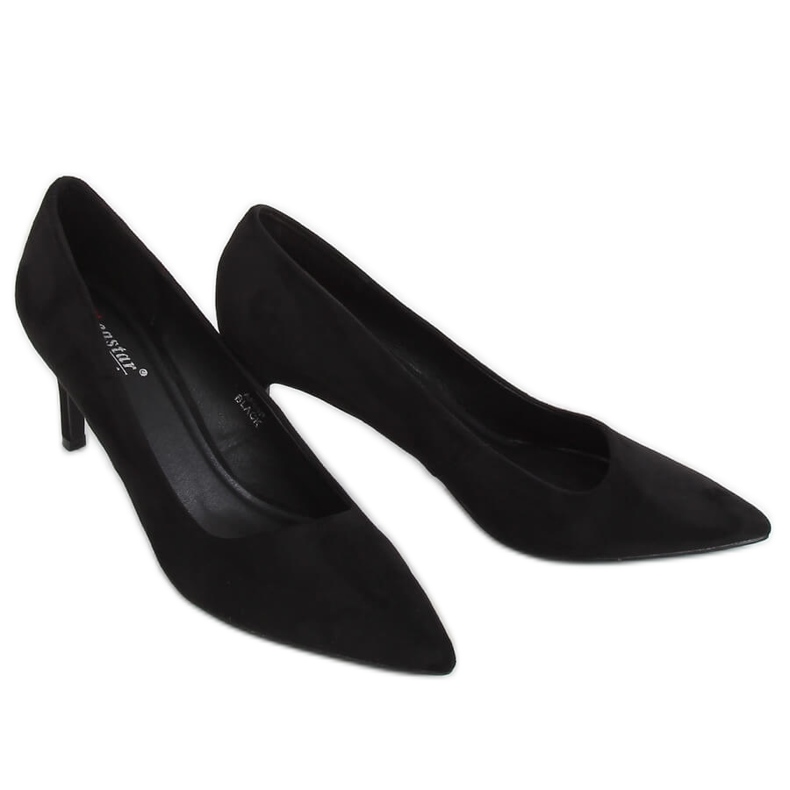 Noir AF05P Escarpins noirs asymétriques le noir