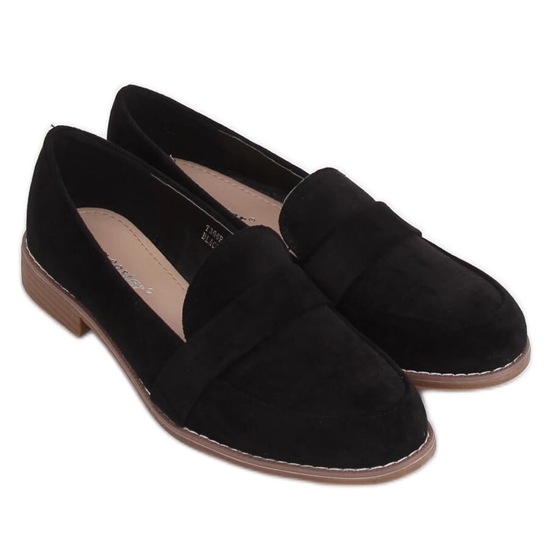 Mocassins femme noirs T366P Noir le noir