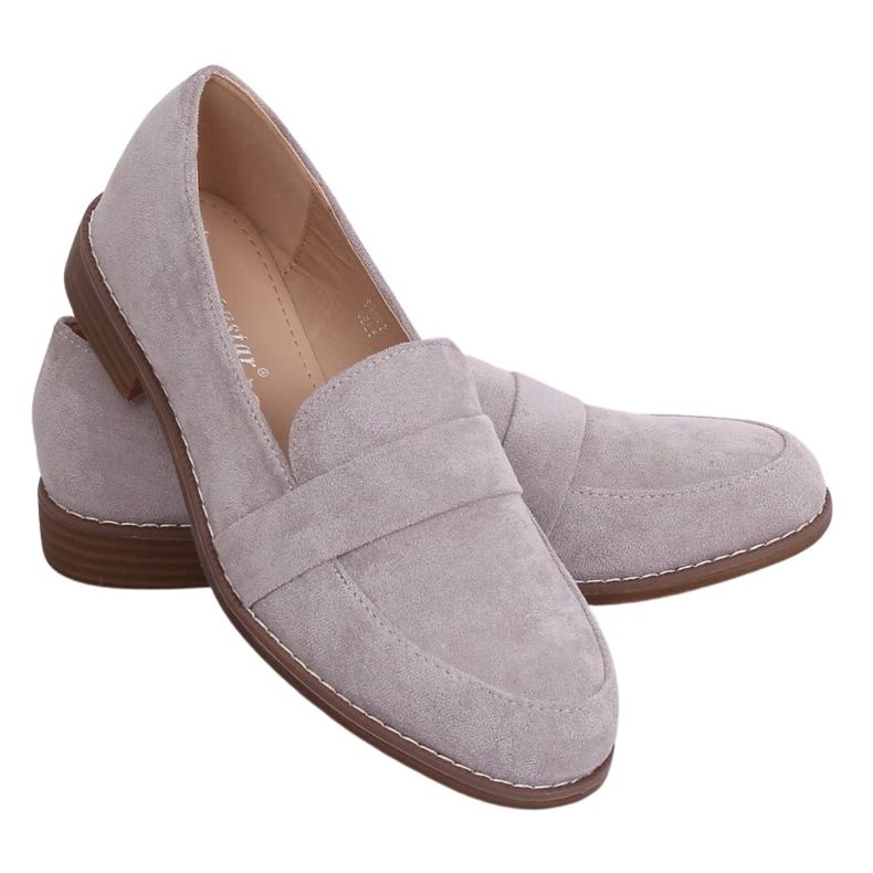 Gris Mocassins femme gris T366P Gris Gris Mocassins femme gris T366P Gris