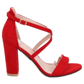 Sandales sur le poteau rouge GG-88P Rouge