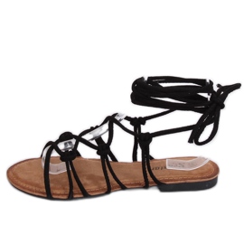 Sandales romaines noires CK152P Noir le noir