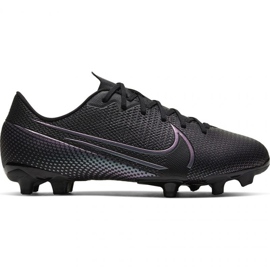Chaussures de football Nike Mercurial Vapor 13 Academy FG / MG Jr AT8123 010 gris noir