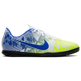 Nike Mercurial Vapor 13 Club Njr Ic Jr CV9352 104 chaussures de football blanc bleu multicolore