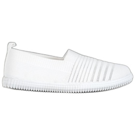 SHELOVET Slipons aérés blanc