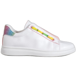 SHELOVET Chaussures de sport à la mode blanche