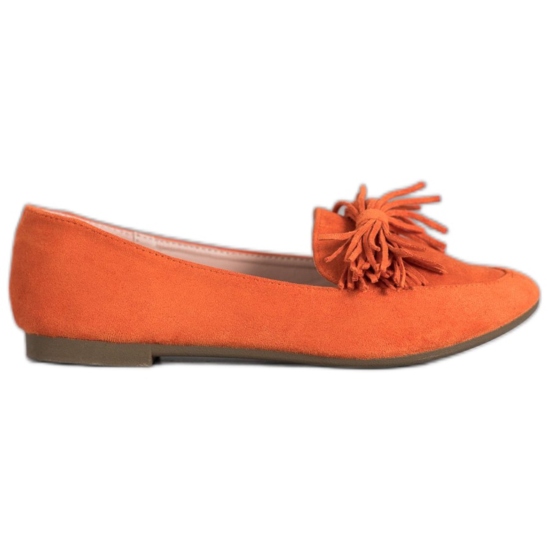 Nio Nio Mocassins à franges orange Nio Nio Mocassins à franges orange