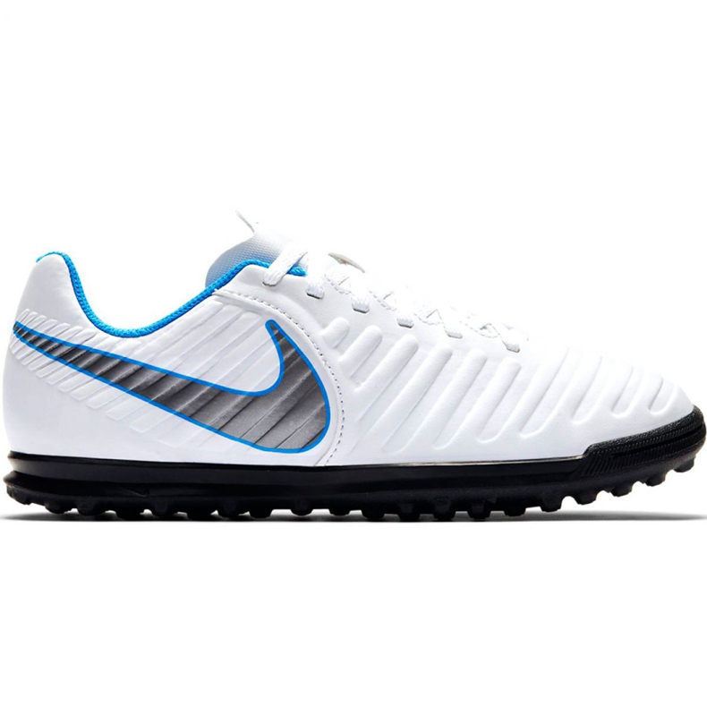 Nike Tiempo Legend 7 Club Tf Jr AH7261 107 chaussures de football le noir blanche
