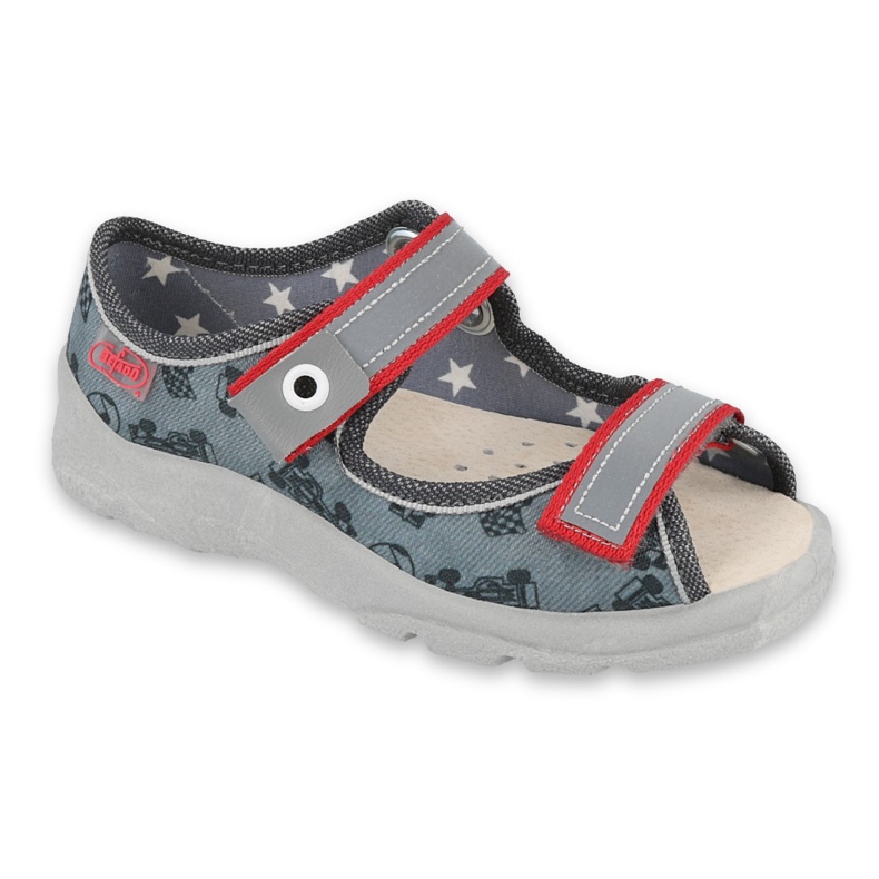 Chaussures enfant Befado 869X141 rouge gris Chaussures enfant Befado 869X141 rouge gris
