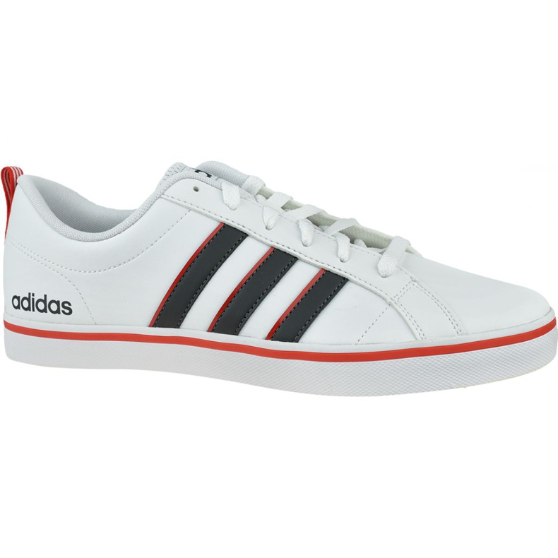 Chaussures Adidas Vs Pace M EE7840 blanche le noir rouge