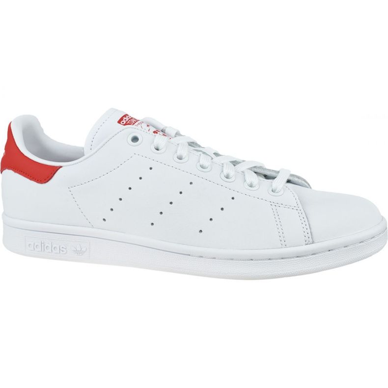 Chaussures Adidas Stan Smith M EF4334 blanche rouge Chaussures Adidas Stan Smith M EF4334 blanche rouge