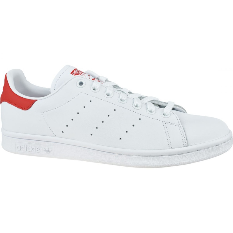 Chaussures Adidas Stan Smith M EF4334 blanche rouge