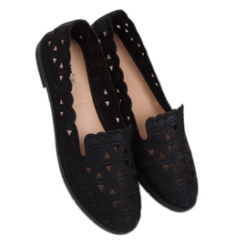 Ballerines ajourées noires JX79P Noir le noir