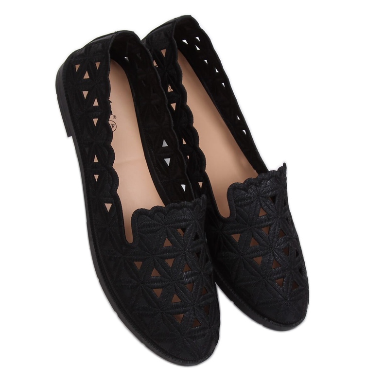 Ballerines ajourées noires JX79P Noir le noir