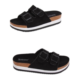 Chaussons scholki noirs SS115P Noir le noir Chaussons scholki noirs SS115P Noir le noir