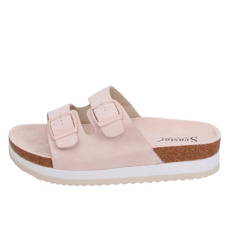 Chaussons scholki beiges SS115P Beige multicolore rose Chaussons scholki beiges SS115P Beige multicolore rose