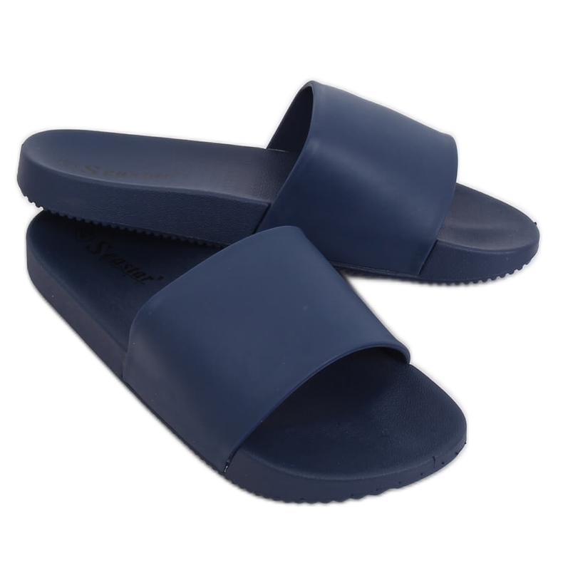 Chaussons femme bleu marine CK78P Bleu