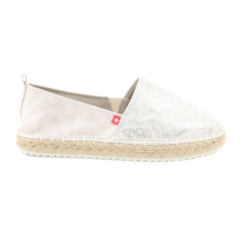 Big Star Espadrilles grandes étoiles 274A514 argent gris