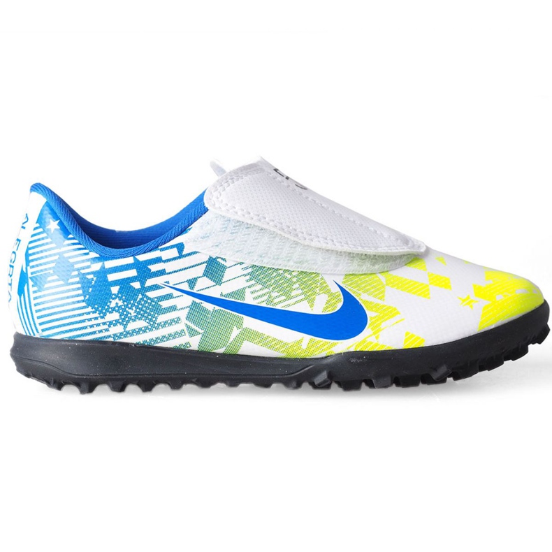 Nike Mercurial Vapor 13 Club Njr Tf PS (V) Jr AT8176 104 chaussures de football blanche blanche