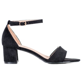 Seastar Sandales confortables à talons hauts noir