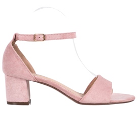 Seastar Sandales confortables à talons hauts rose