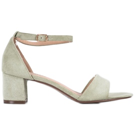 Seastar Sandales confortables à talons hauts vert