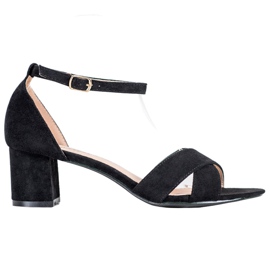Seastar Sandales en daim élégantes noir