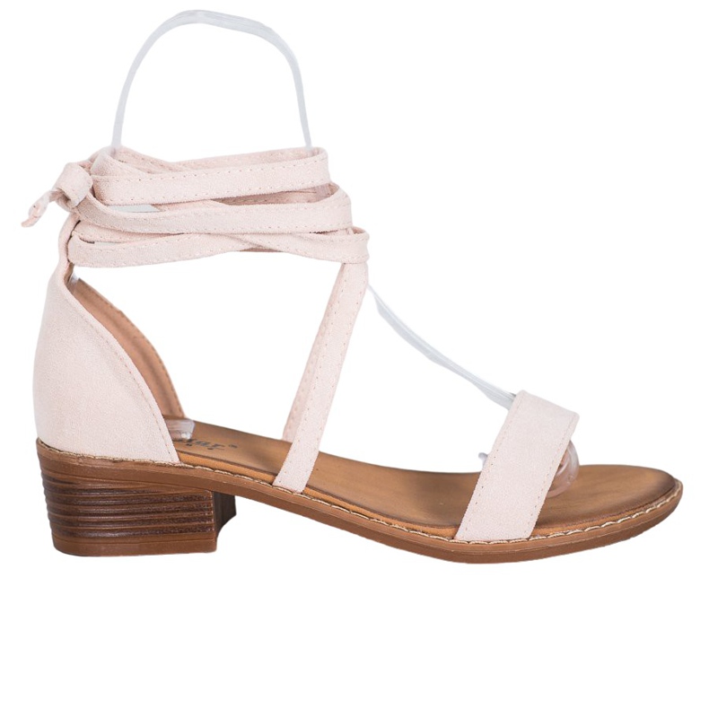Sandales nouées brun