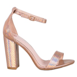 Seastar Sandales brillantes sexy doré