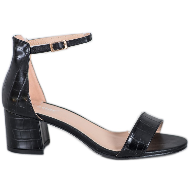 Seastar Sandales avec cuir écologique le noir Seastar Sandales avec cuir écologique le noir