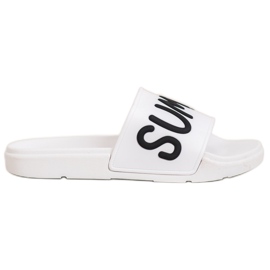 SHELOVET Pantoufles en caoutchouc blanc