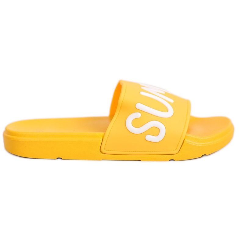 SHELOVET Pantoufles en caoutchouc jaune